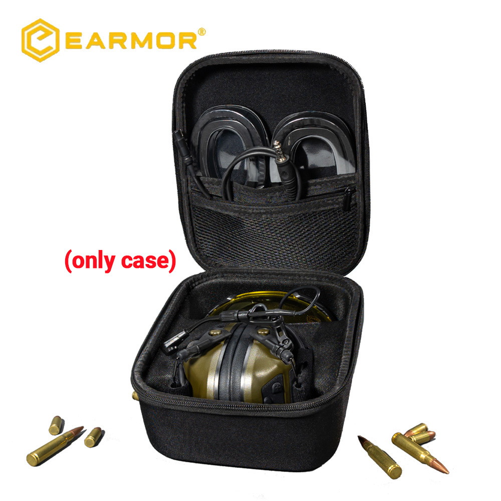 Headphone Case Hard - EARMOR Estuche rígido para auriculares tácticos,