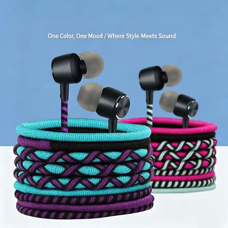 Audiophile Headphone Wired - Auriculares con cable trenzado de 3.5mm,