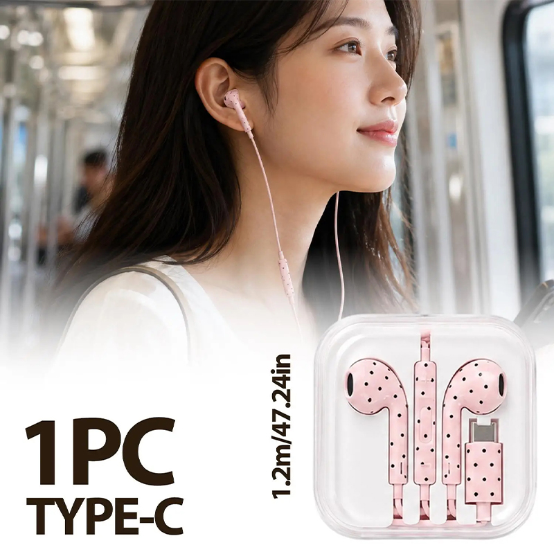Bonitos auriculares tipo C con - Usb C Earphone reseña y precio